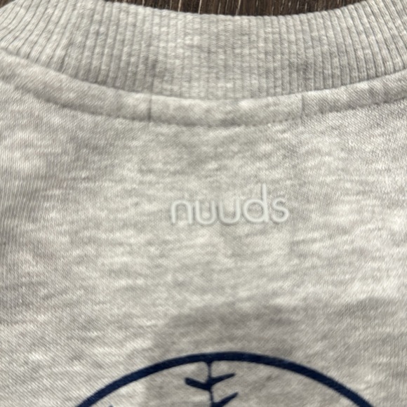 Nuuds Boston Pop Up Heather Grey Sweatshirt Size Medium - Picture 2 of 4